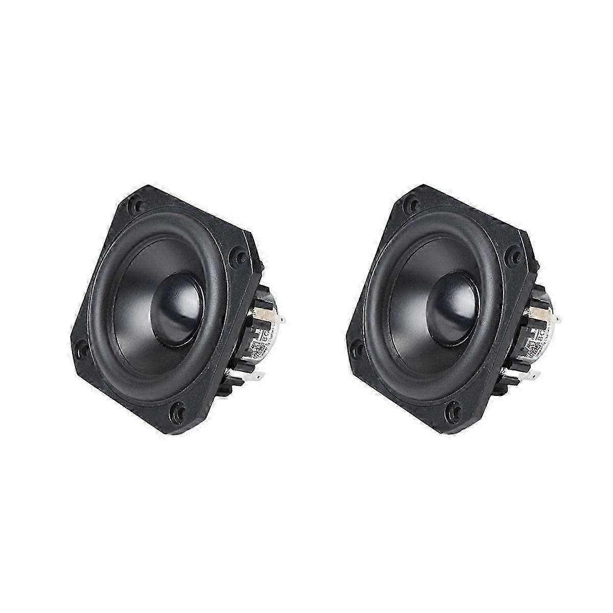 2Pcs Speakers, 8 Ohm 25W Rectangular High Fidelity Speakers,
