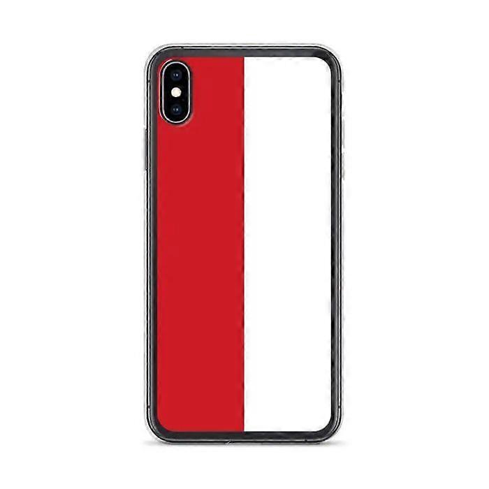 iPhone Case - Monaco - Flag - Flexible - Multicolored - Compatible with iPhone XS Max