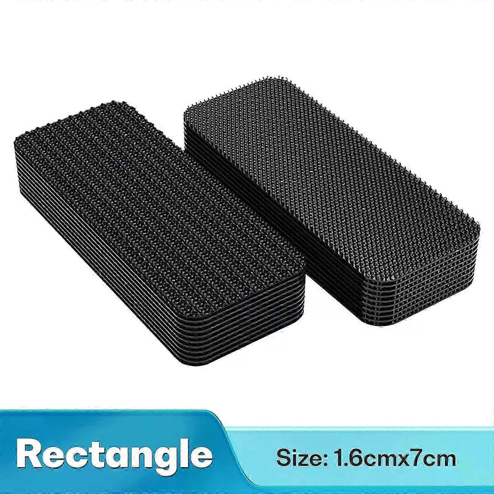 20/40/60pcs Carpet Fixing Stickers Double Sided High Adhesive Home Car Floor Mats Foot Mats Fixed Patches Anti Skid Grip Tapes