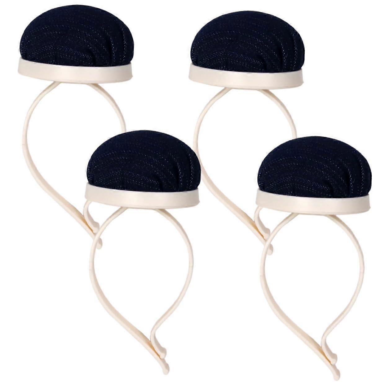 4pcs Reusable Wrist Pin Cushions for Sewing and Quilting - Convenient Storage for Craft Lovers, Adjustable Size, Soft Material
