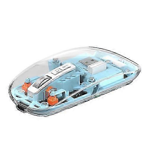 WIWU Crystal Wireless Mouse WM105 Three-mode Rechargeable Mute Wireless Mouse KB