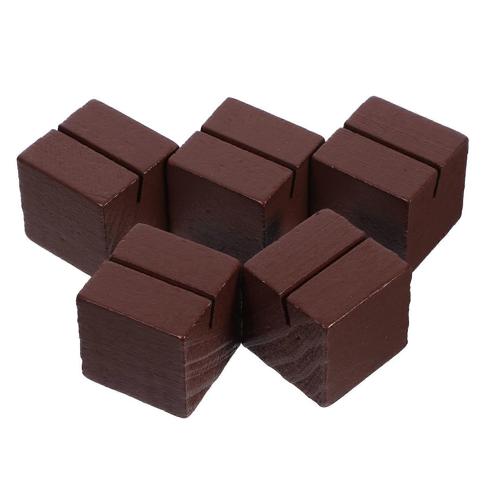 5pcs Wooden Card Stands For Display Sturdy Place Card Holders For Weddings Table Number Stands Menu Sign Holders Business Card Display Holders And Off