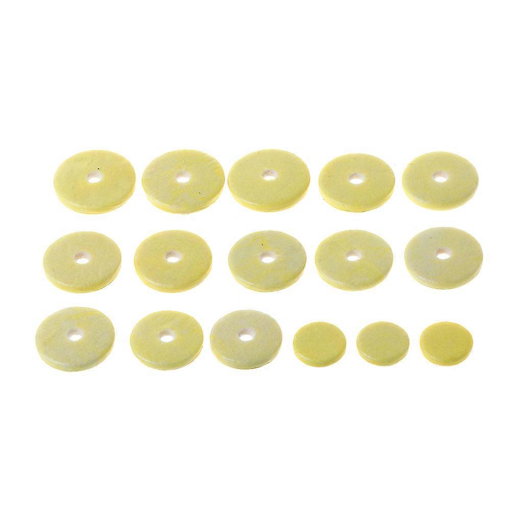 Pack of 16 Flute Pads, Flute Pads Set Replacement Accessories for Flutes Great Performance