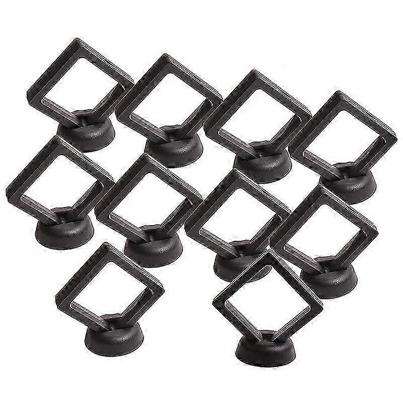 20-Coin 3D Floating Frame Display Case with Stand for Collectors, Medallions, Jewelry