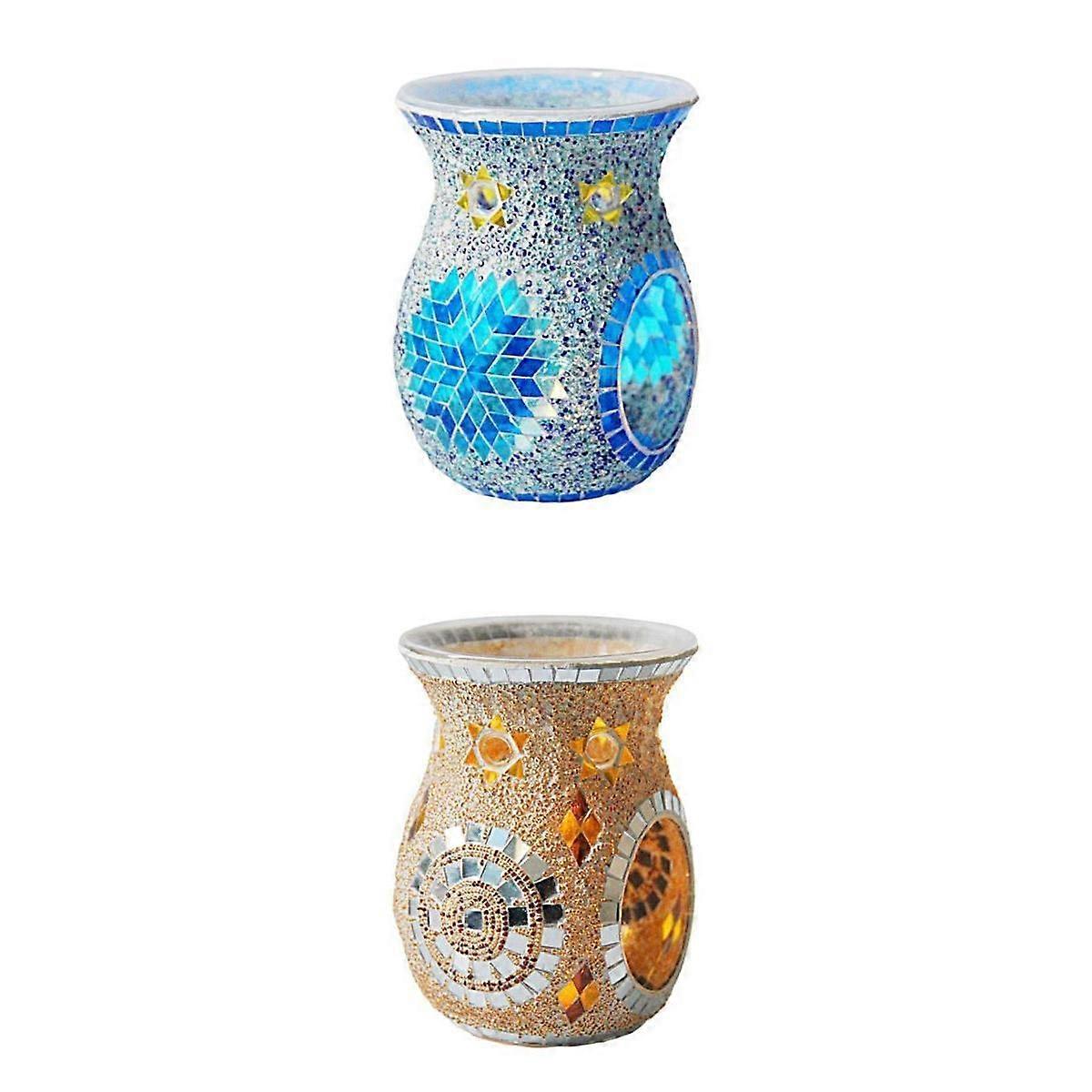 2pcs Turkish Oil Tealight Candle Holders Diffuser
