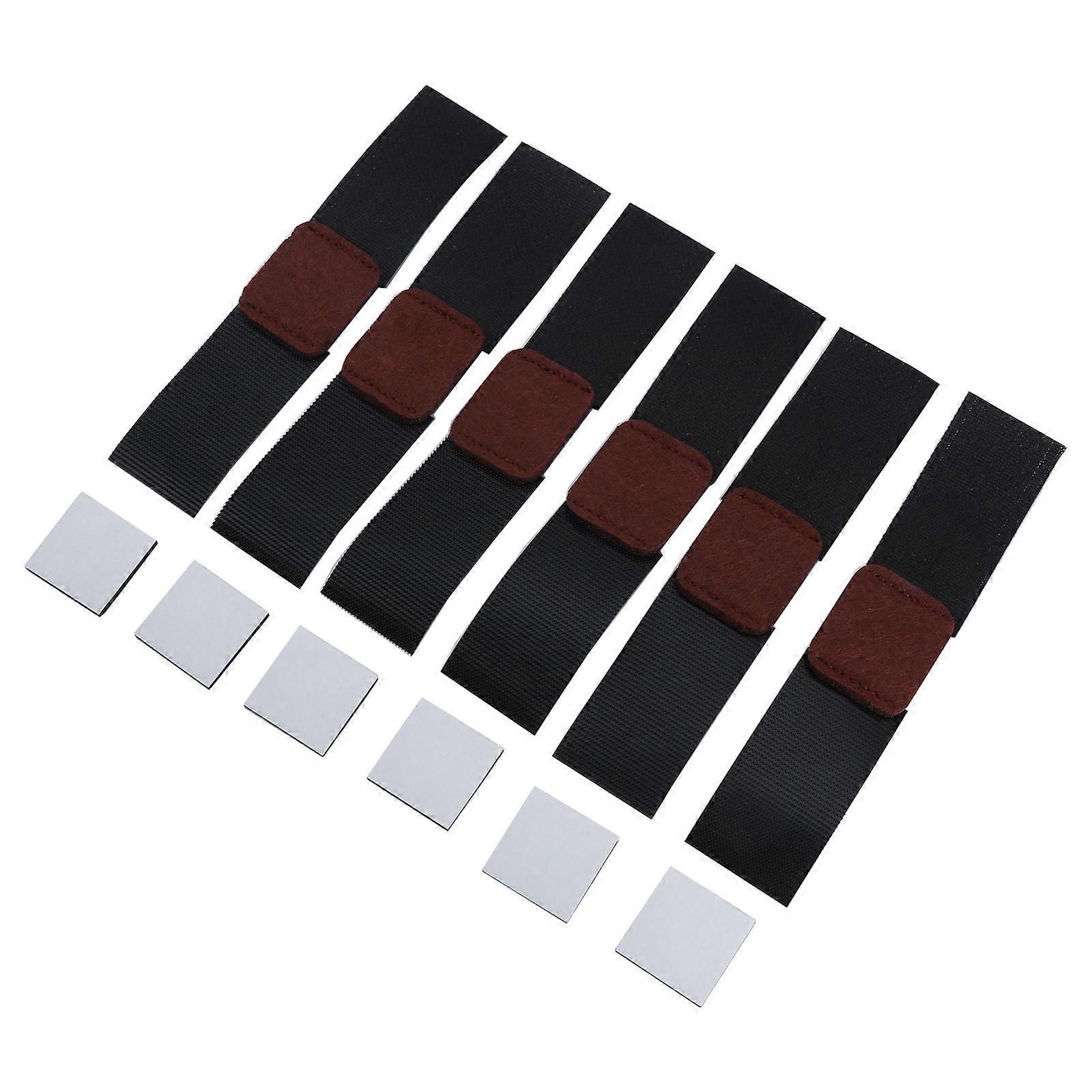 6pc Furniture Felt Pad for Sleds Base Side Chair Pad with Hook and Looped Fasteners for Hardwoods Floor Saver Wrap Around