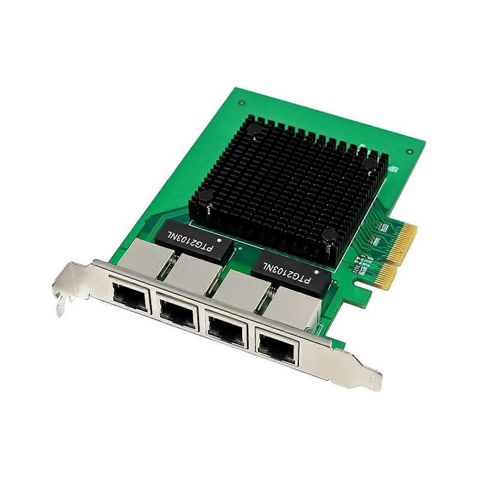 Advanced 2.5Gbps PCIE X4 Ethernet Card Support 2500Mbps 4xRJ45 Port Adapters Fast Efficient Transfer