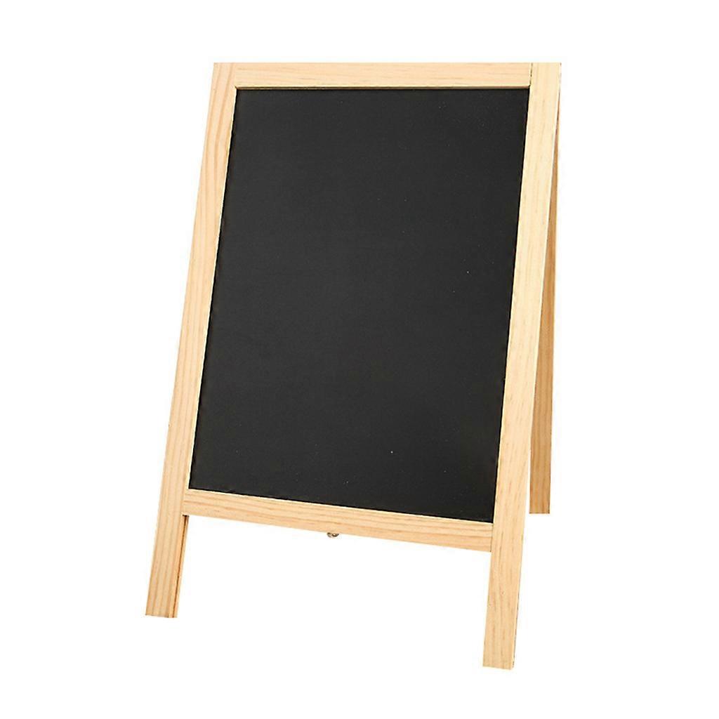 Mini Wooden Chalk Board Double Easel Message Blackboard Whiteboard Chalkboard Sign Display Decor