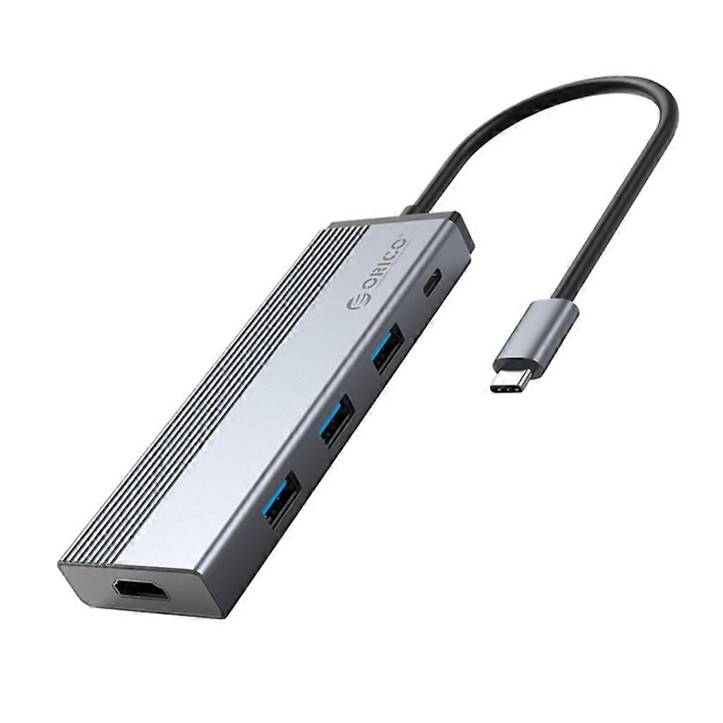 USB Hub 3.0, 5 in 1 100W PD Dock Splitter mit hoher Geschwindigkeit und Aluminiumlegierung Rumpf für Windows, für Mac, Linux