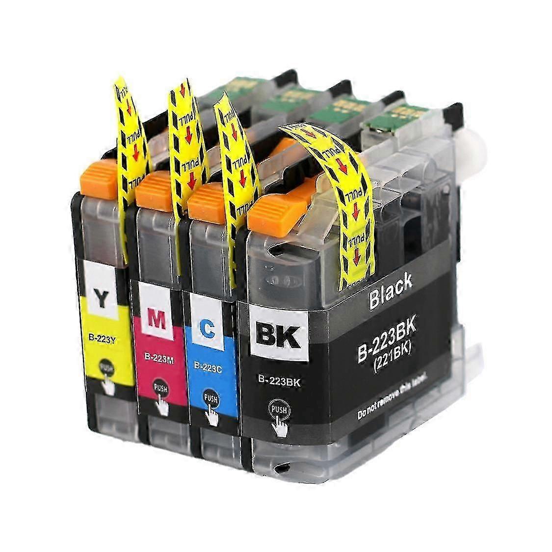 1 Set Of Ink Cartridges To Replace Brother Lc223 Compatible/non-oem By Go Inks (4 Inks)
