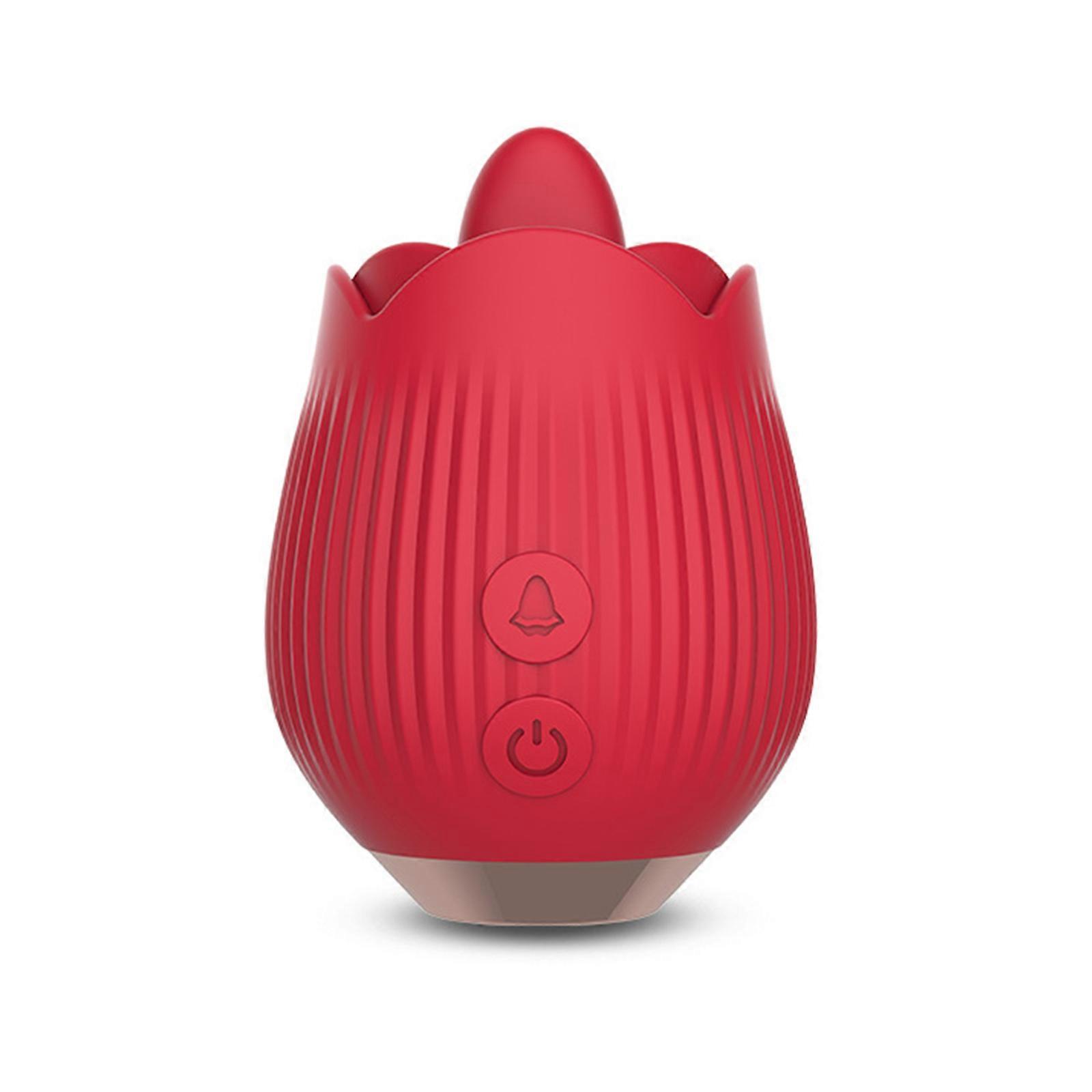 Rose Tongue Pleasure Toy Discover Unforgettable Sensation Intense Tongue Licker Satisfy Desire with Realistic Simulation Red