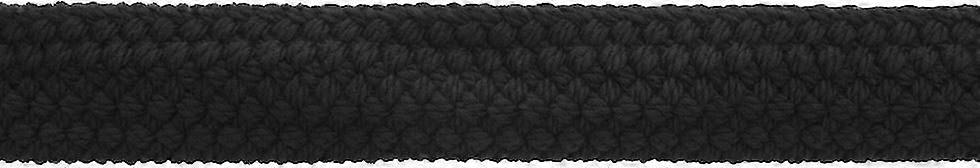 35 mm Chunky Bæltebeklædning Sort - pr. meter