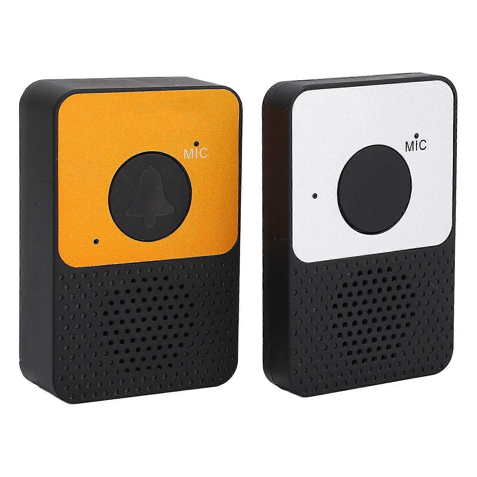 Wireless Doorbell 8 Volume Levels 1000ft Range Water Resistant LED Flash 4 Ringtones Two Way Intercom Doorbell for Home Outdoor Office