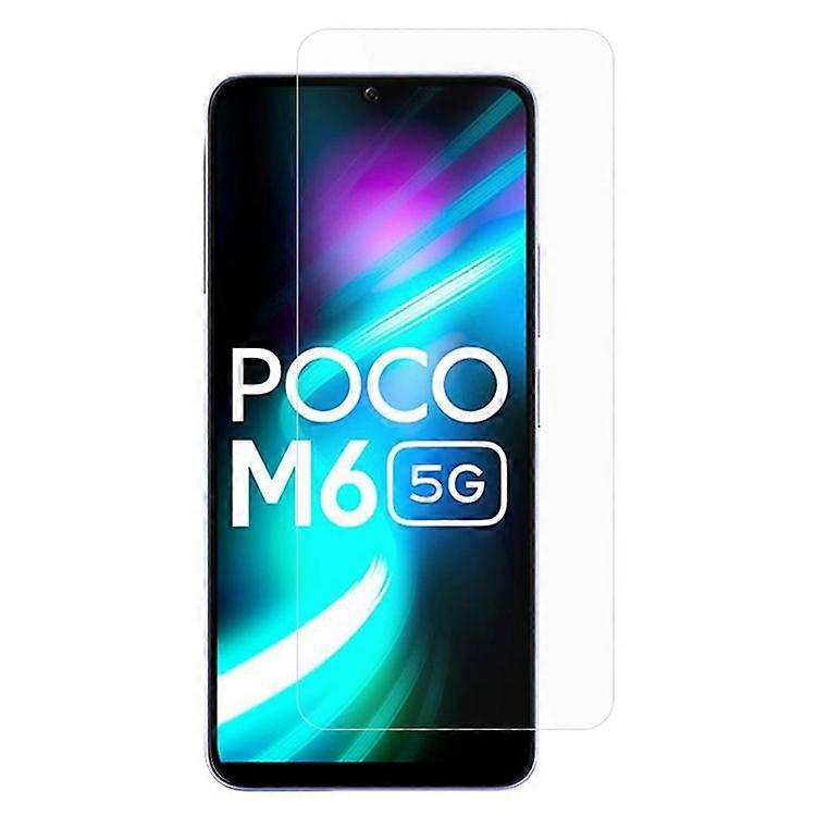 Xiaomi Poco M6 5Gスクリーンガードフィルム2.5D高アルミニウムシリコンガラススクリーンプロテクターに対応したAMORUS