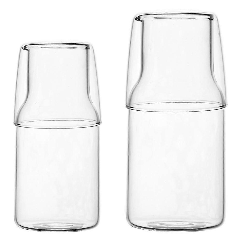 It seems like you're referring to a product listing for a **transparent bedside water carafe set**, which includes a glass carafe and cup. Here's a