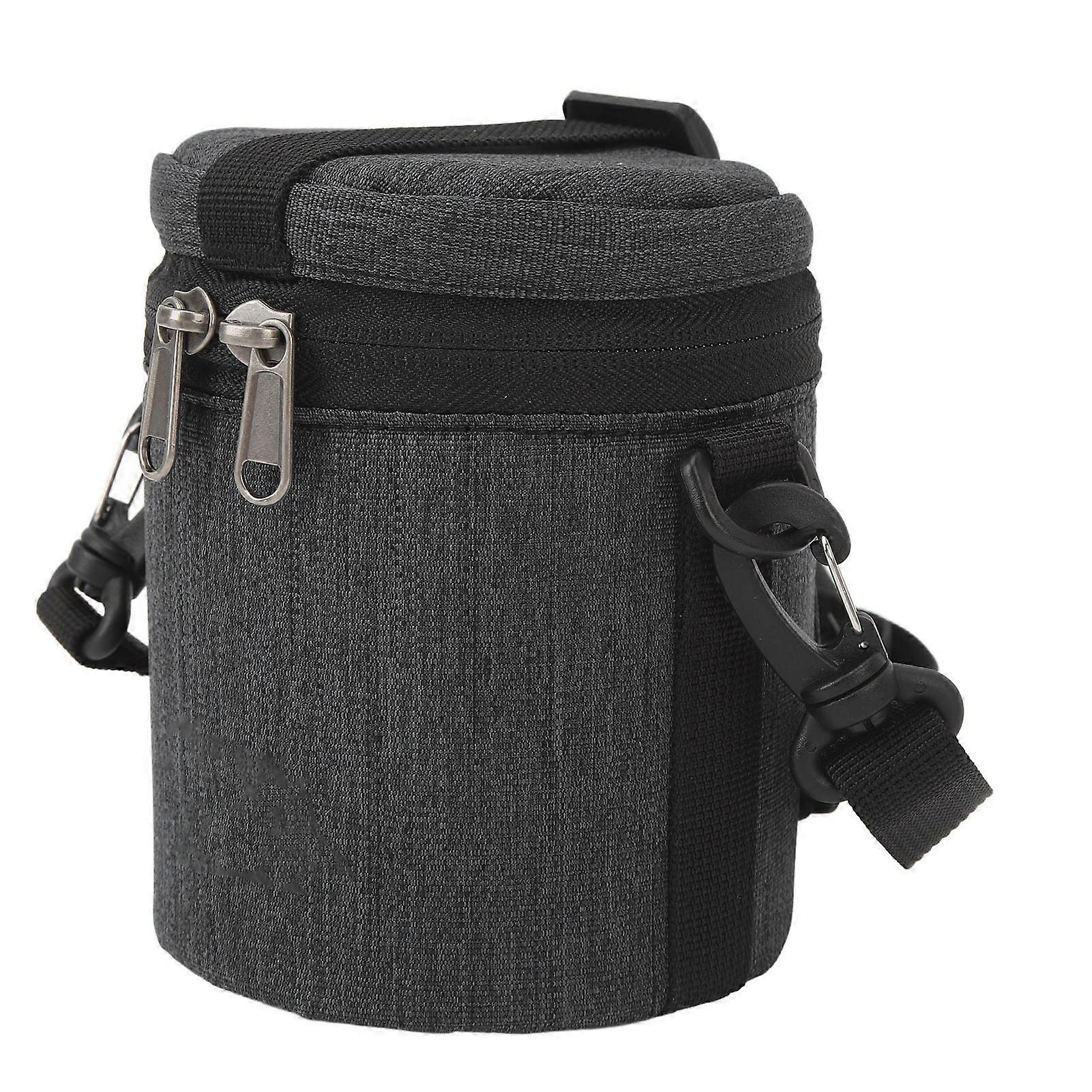 Waterproof Camera Lens Case 9x8.5x8.5cm Black with Strap