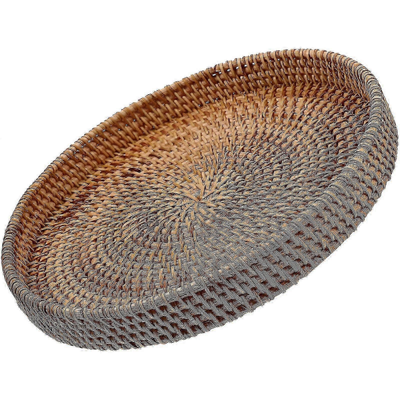 Multifunktions-Desktop-Serviertablett für Kaffee, Obst und Snacks - Hellbraun 23,5x23,5x3,5cm