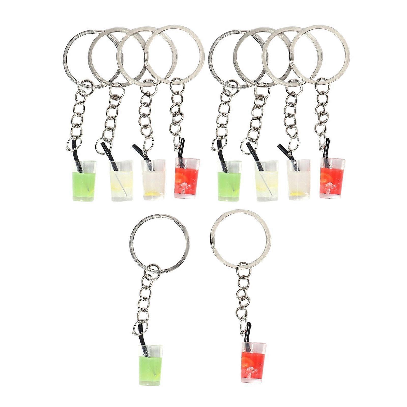 10Pcs μπουκάλι μπρελόκ μενταγιόν αξεσουάρ κρέμονται διακοσμήσεις DIY άλμα δαχτυλίδι