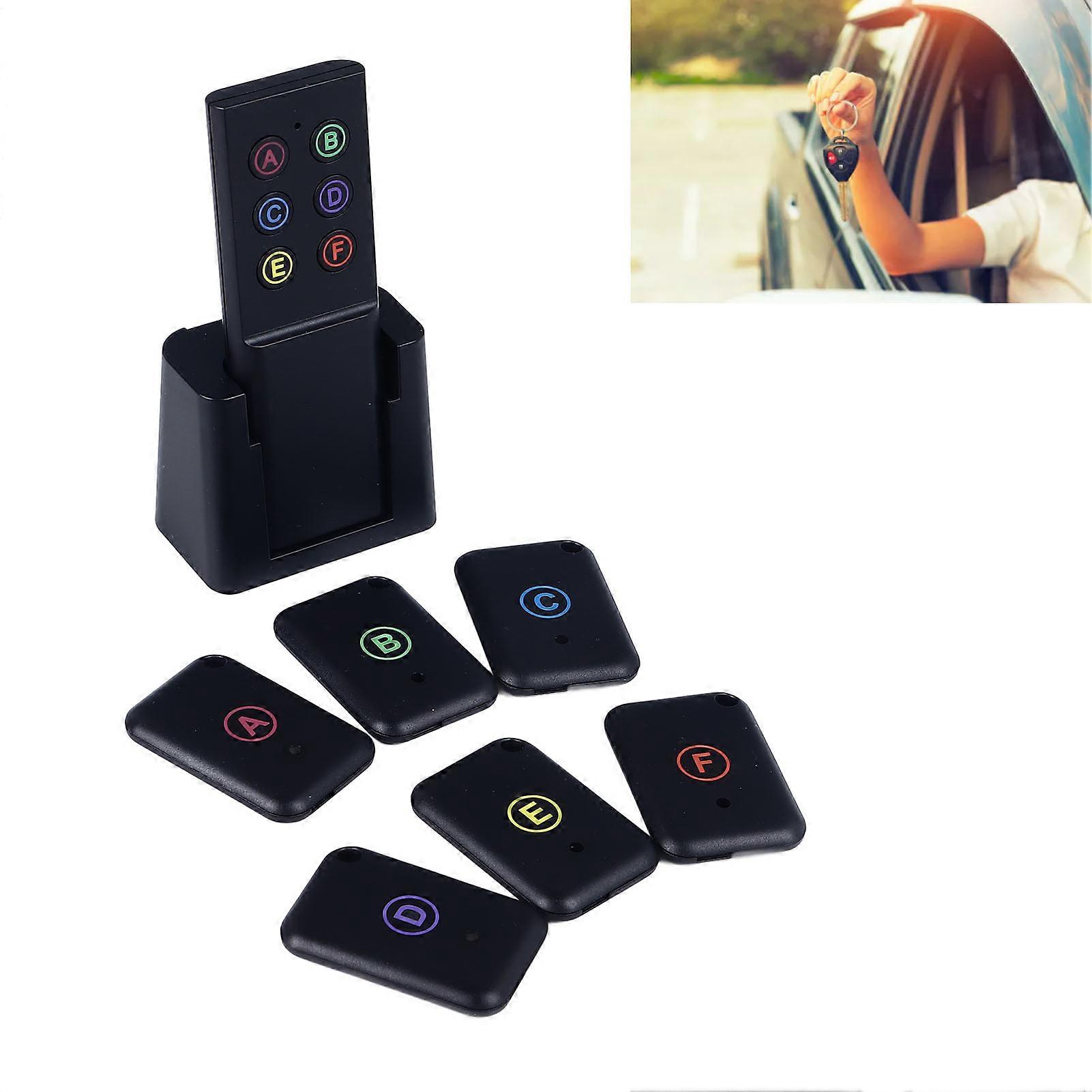 Key Finder 1 Transmitter 6 Receivers 433.92mhz Wireless Long Range 75 To 80dB High Volume Beep Prompt Item Locator