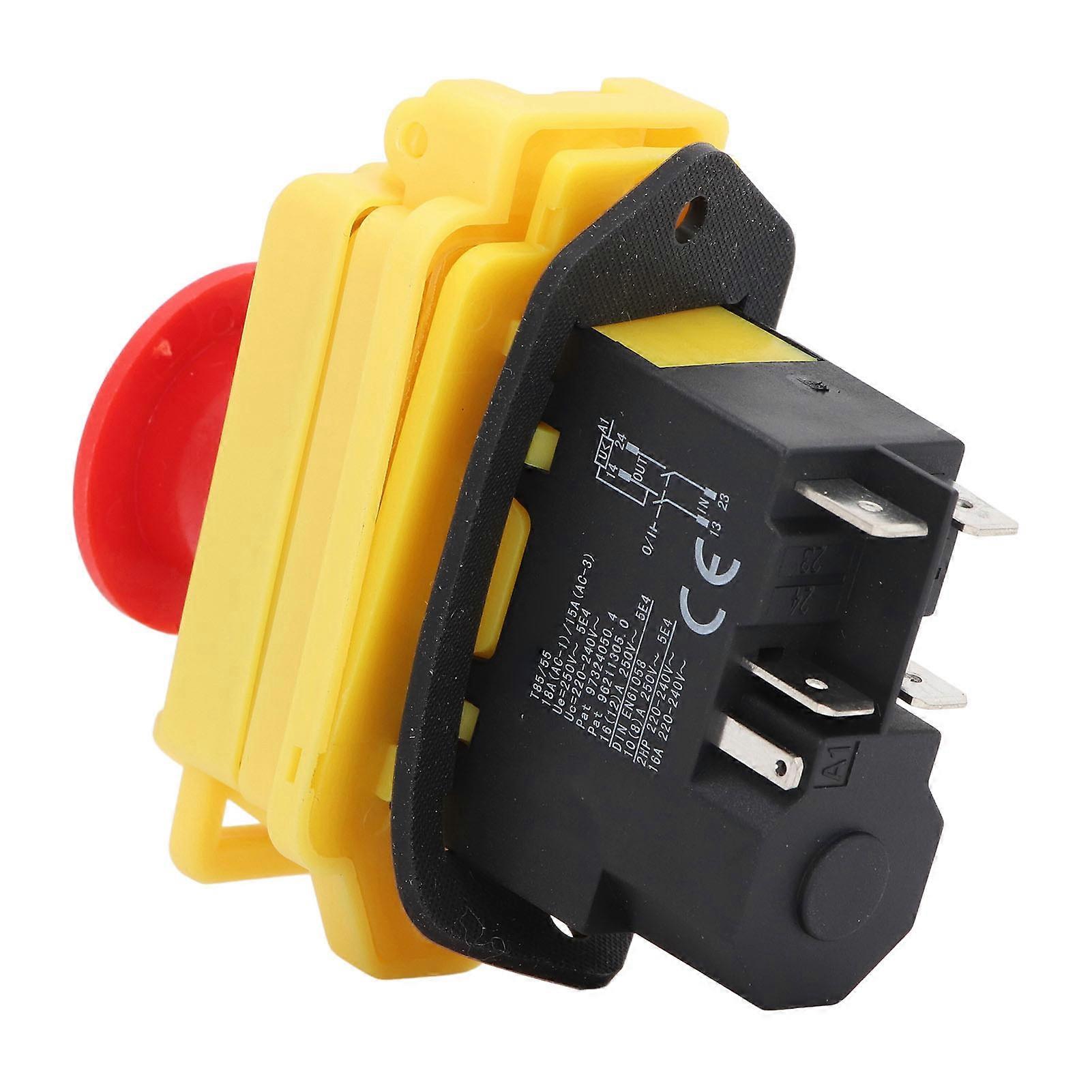 Electromagnetic Switch 4P  18A IP55 Waterproof Industrial ON Off Switch for 7x12 7x14 0618 CJ18A