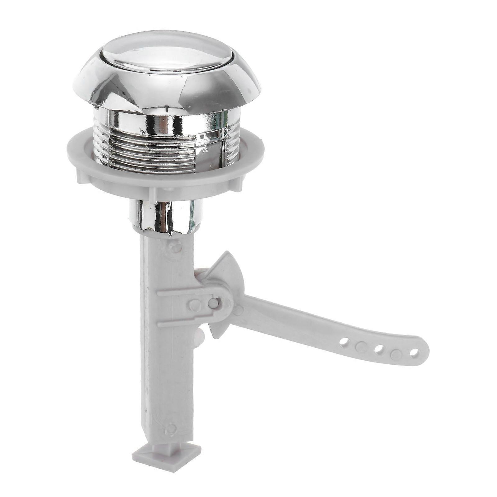 Plastic Toilet Flush Push Button Rod for Apartment Home Hotel Bathroom Easy Install Compatible with Cistern Lids Replacement Accessory
