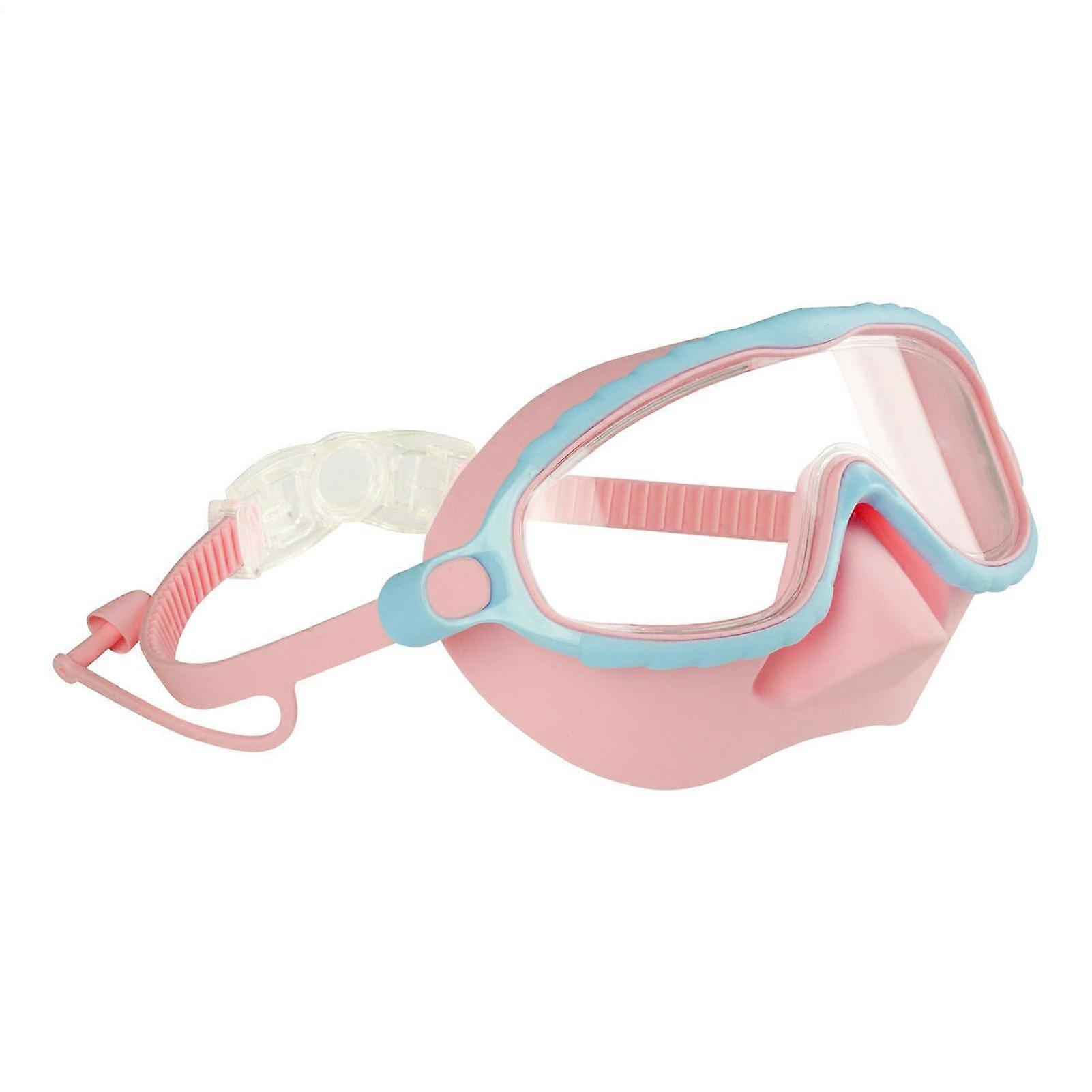 Swimming goggles with nose cover, AntiFog NoLeak for boys 416 Pink