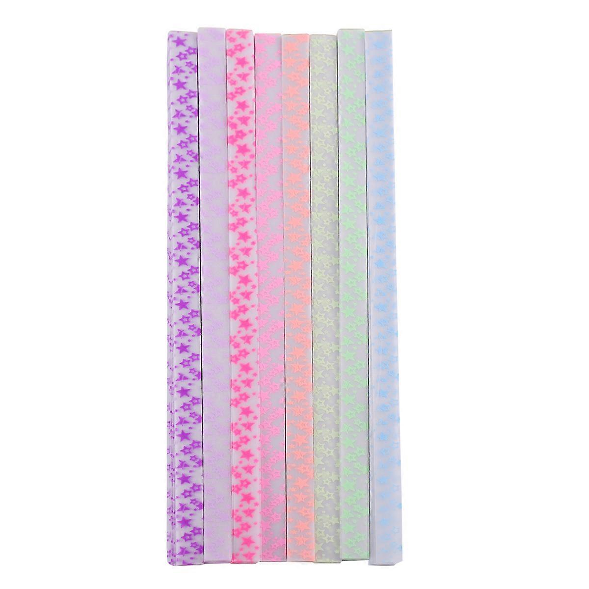 DIY Star Foldable Paper Glow in the Dark Star Pattern Five-Pointed Star Assorted Color 480Pcs