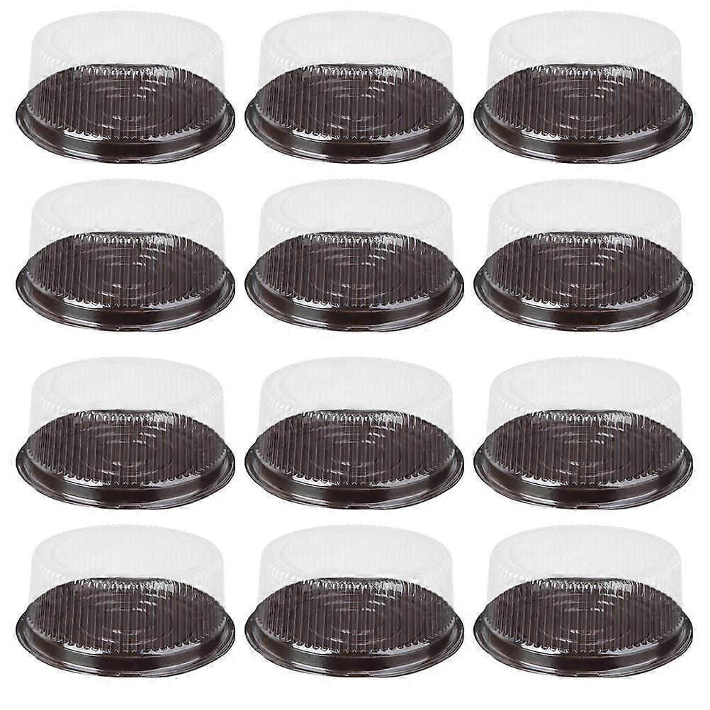 Dessert Boxes Plastic Simple Design Cake Container Transportation Reusable Cake Box 30Pcs
