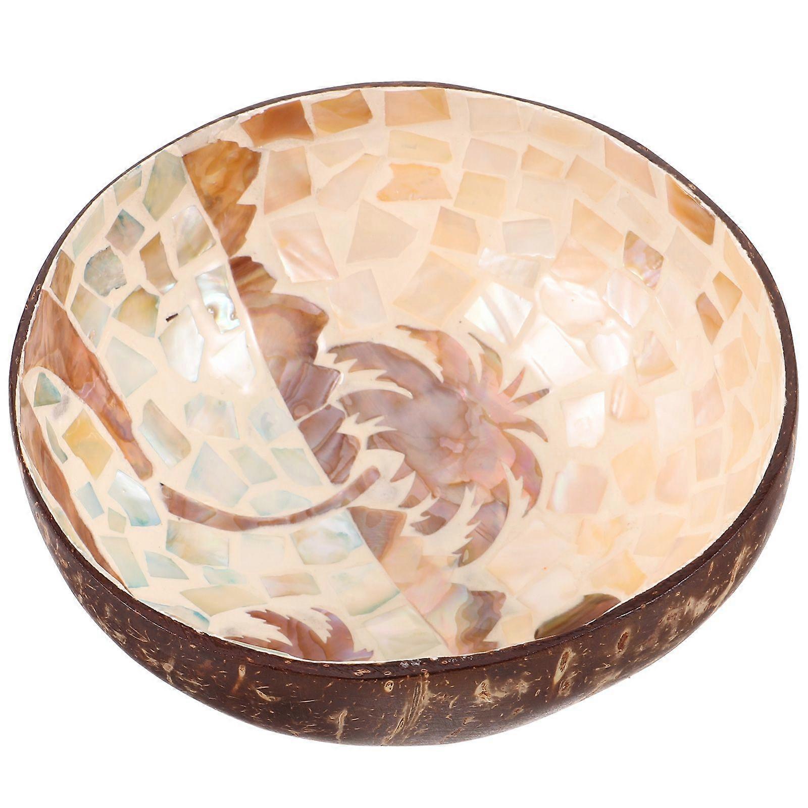 Coconuts Shell Salad Bowl Novelty Coconuts Shell Food Holder Home Hotel Food Container Decor
