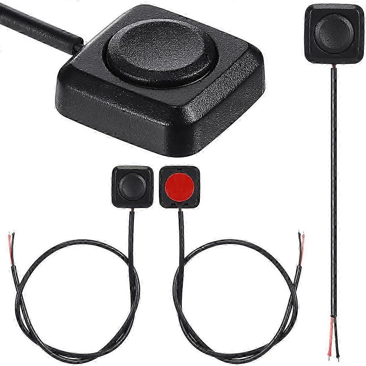 4-Pack 12V/24V Momentary Push Button Switch Surface Mount Mini SPST ON/Off Switch
