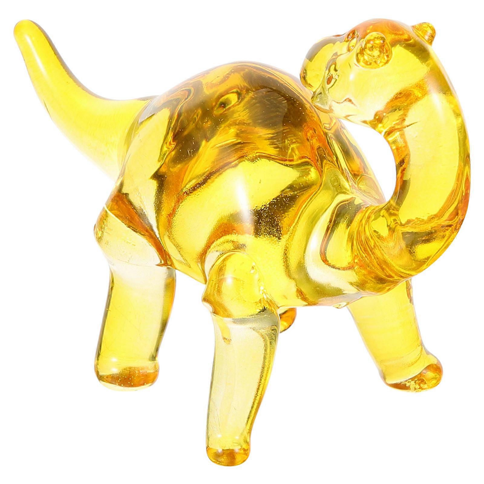 Crystal Dragon Figurine for Home or Office Desktop Decoration, Chic Tabletop Ornament Design