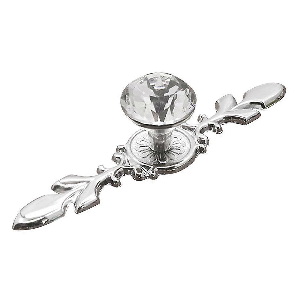 Chest Of Drawers Crystal Knobs Cabinet Knob Simple Door Pull Handle Silver 170mm 2Pcs