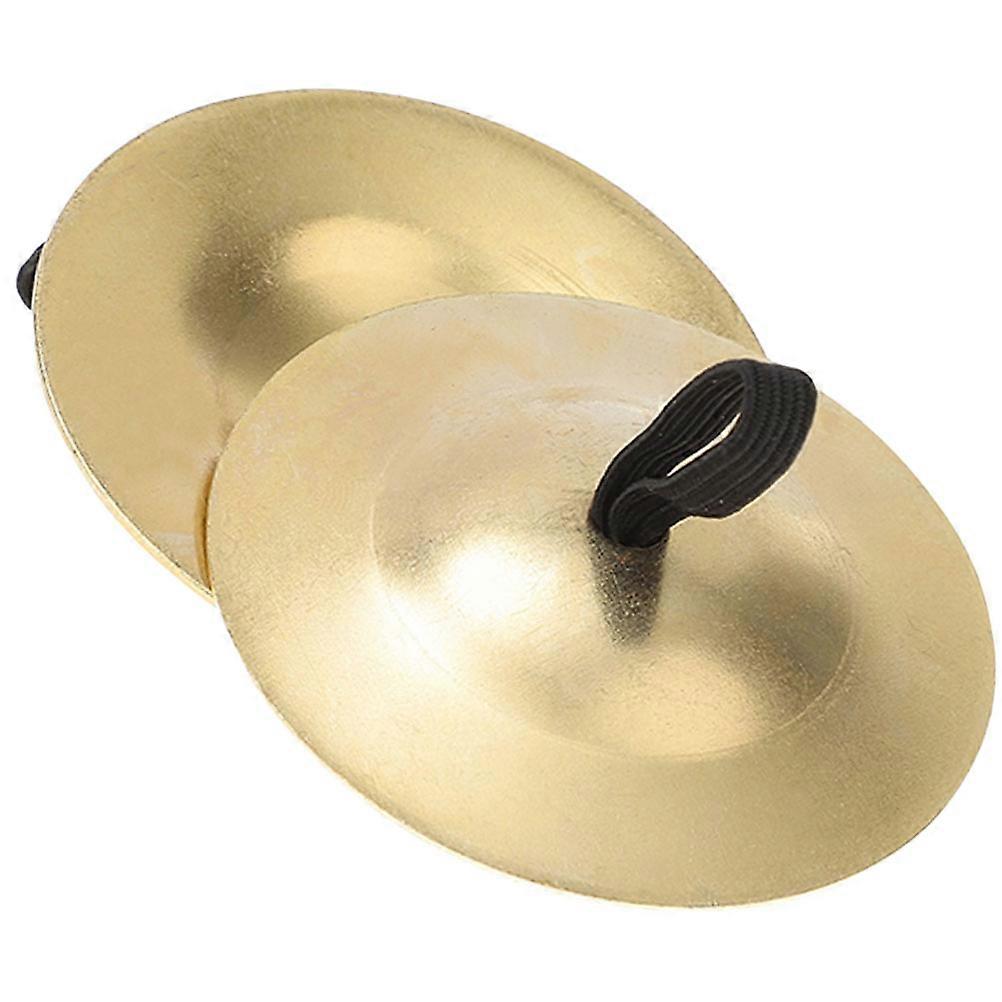 Finger Cymbals for Dance Party Prop with Rope Bright Sound Musical Instrument Accessory for Belly Dancing Training Fun