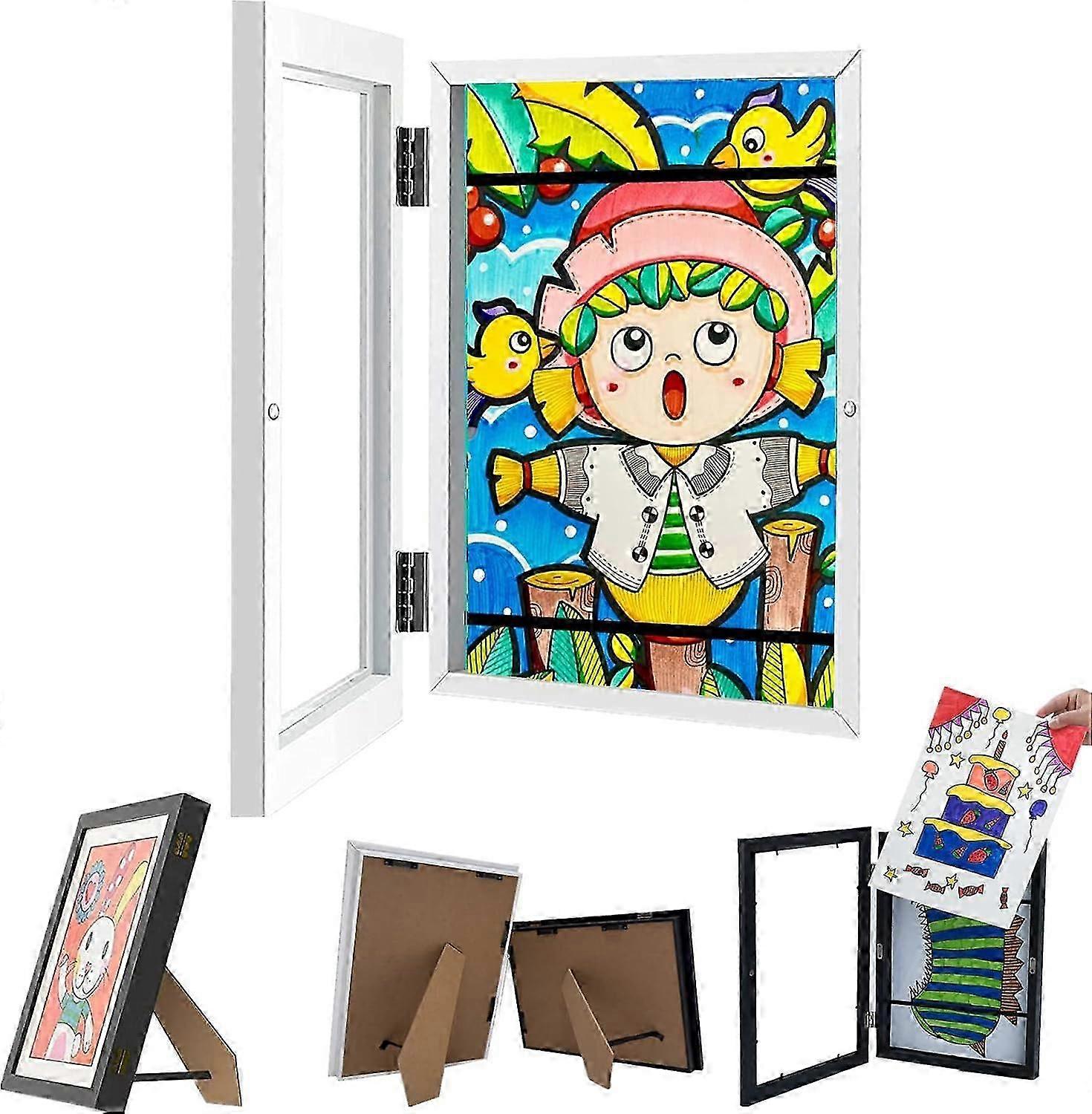 Kids Art Frames Front Opening A4 Display for 50+ Pictures Children Art Projects