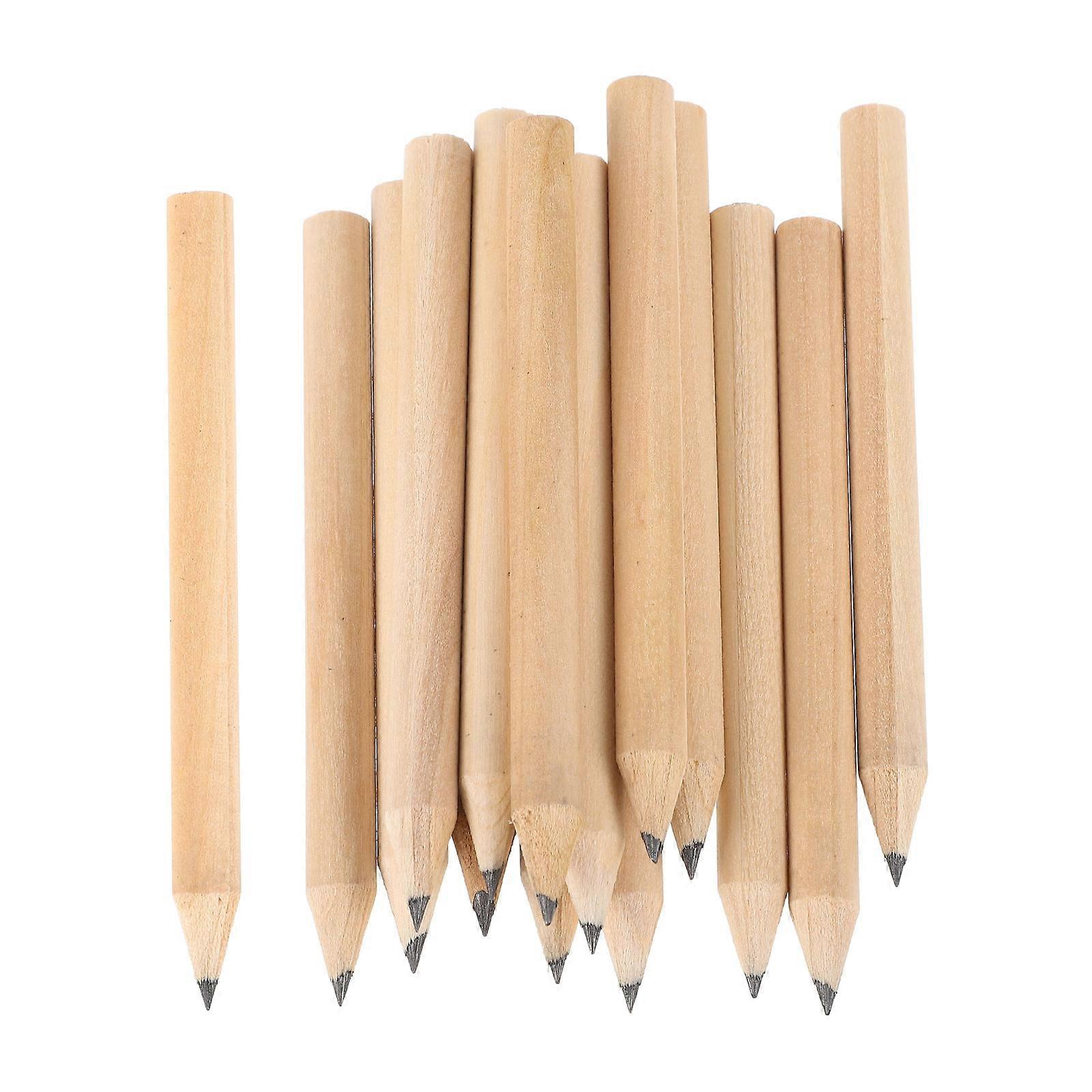 50pcs Short Golf Score Pencils HB Half Wooden Smooth Writing Sketching Drawing for Office Home School Use Ergonomic Design
