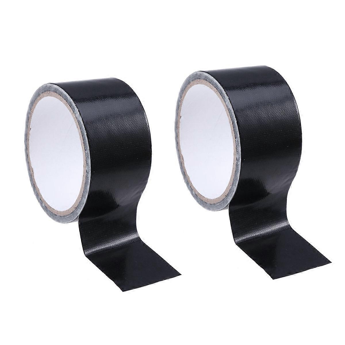 Strong Fabric Tape Carpet Seaming Tapes Heavy Duty Package Waterproof Industrial Repair 4.8cm x 9m Black 2Pack