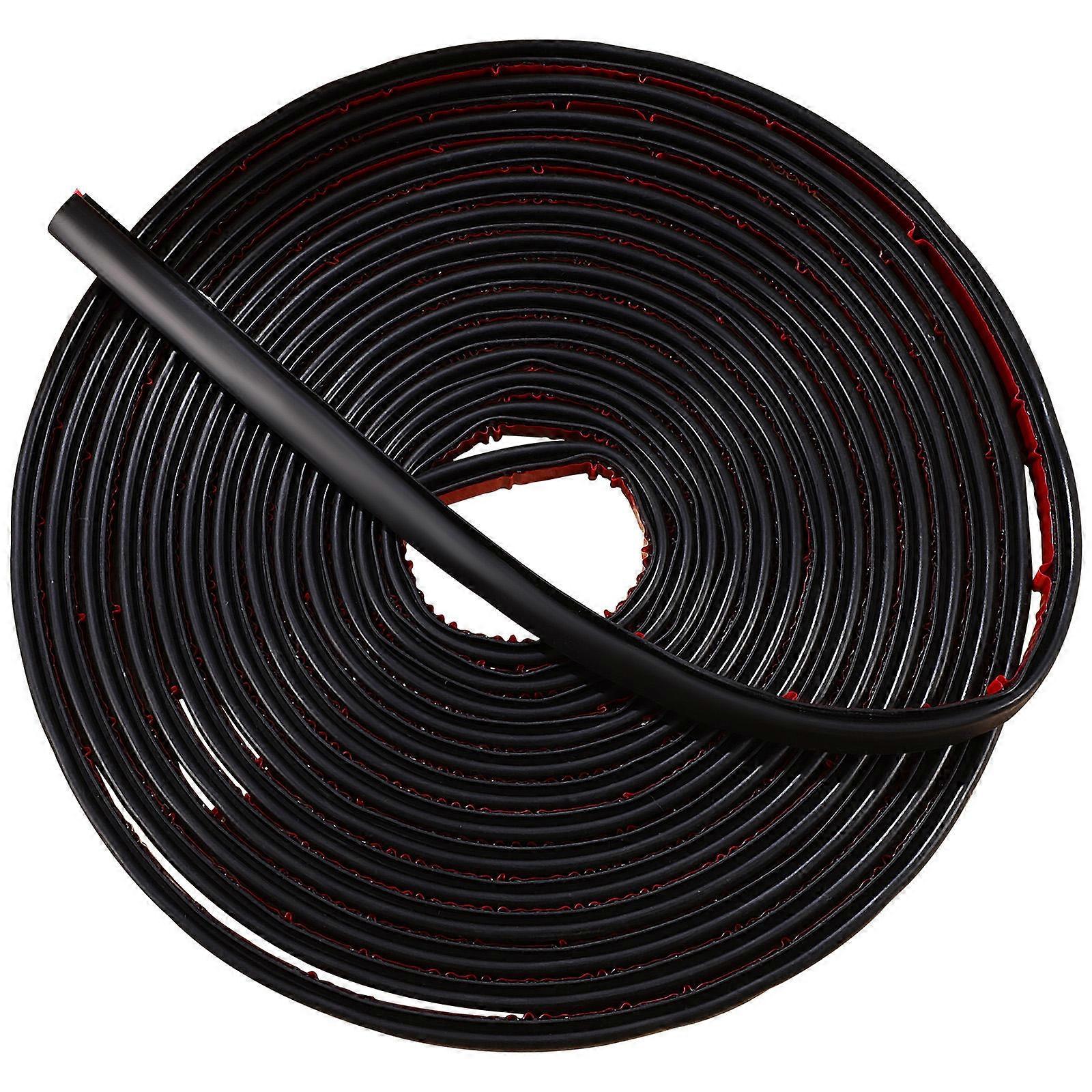 Door Weather Seal Prevent Noise For Houseowners 6m Natural Rubber 1Set