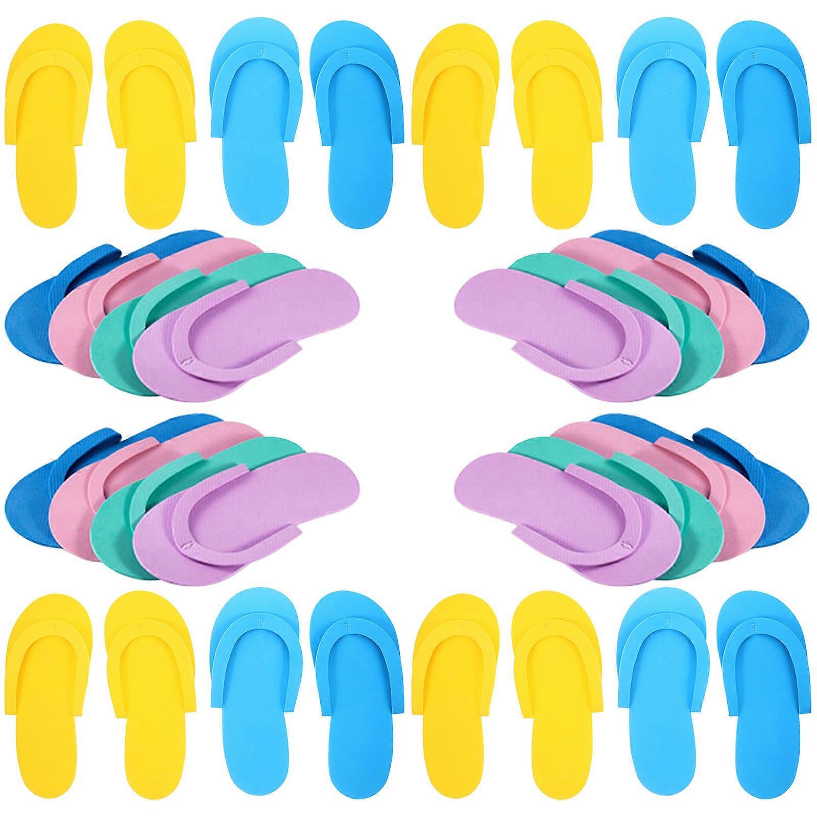 Disposable Slippers for Hotel Guests Breathable Non-slip Comfortable Assorted Color 24Pairs