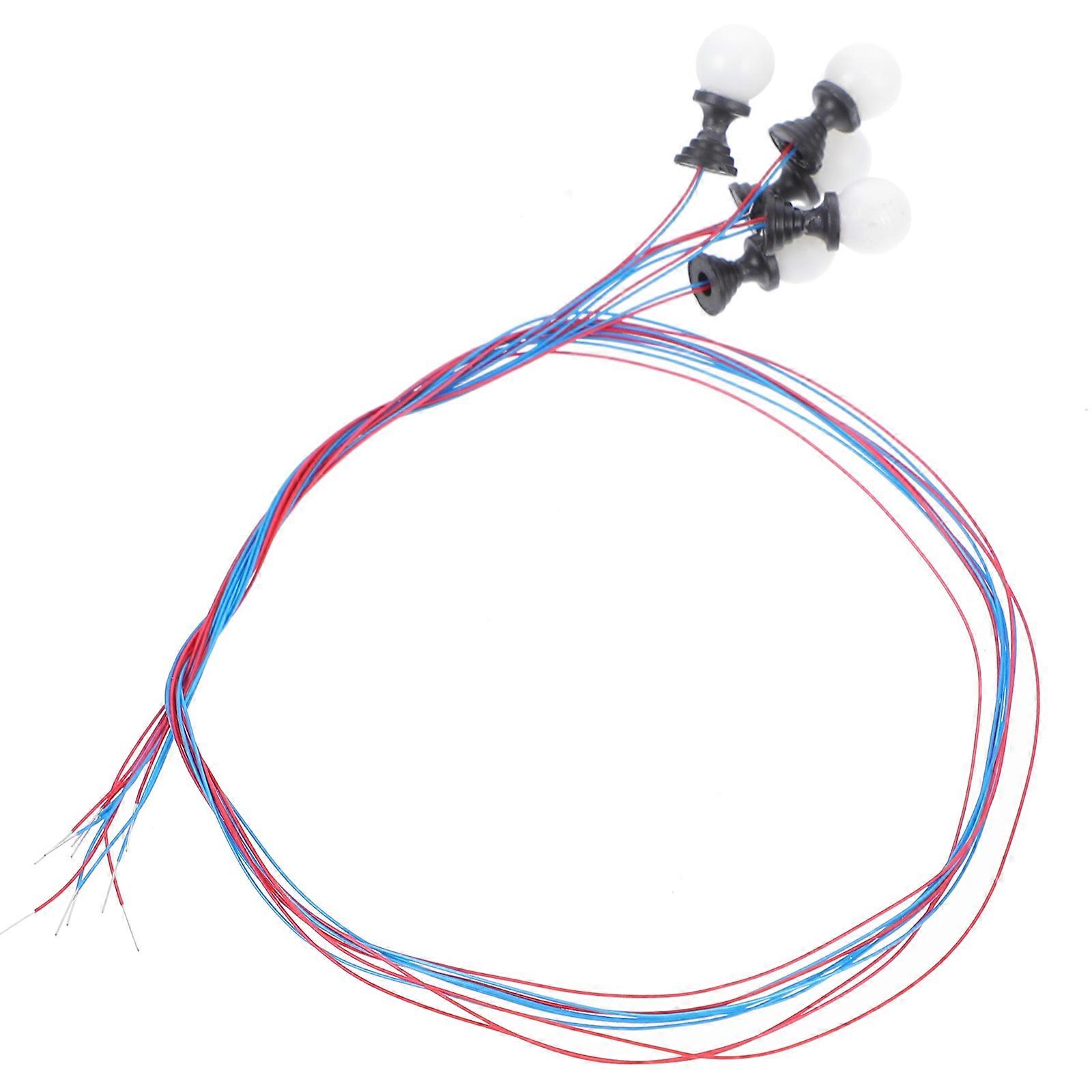 Mini Model Light for Decor Made of Durable Plastic Multi Color Fits Sand Table Adornment Perfect for Various Scenes 5 Pieces