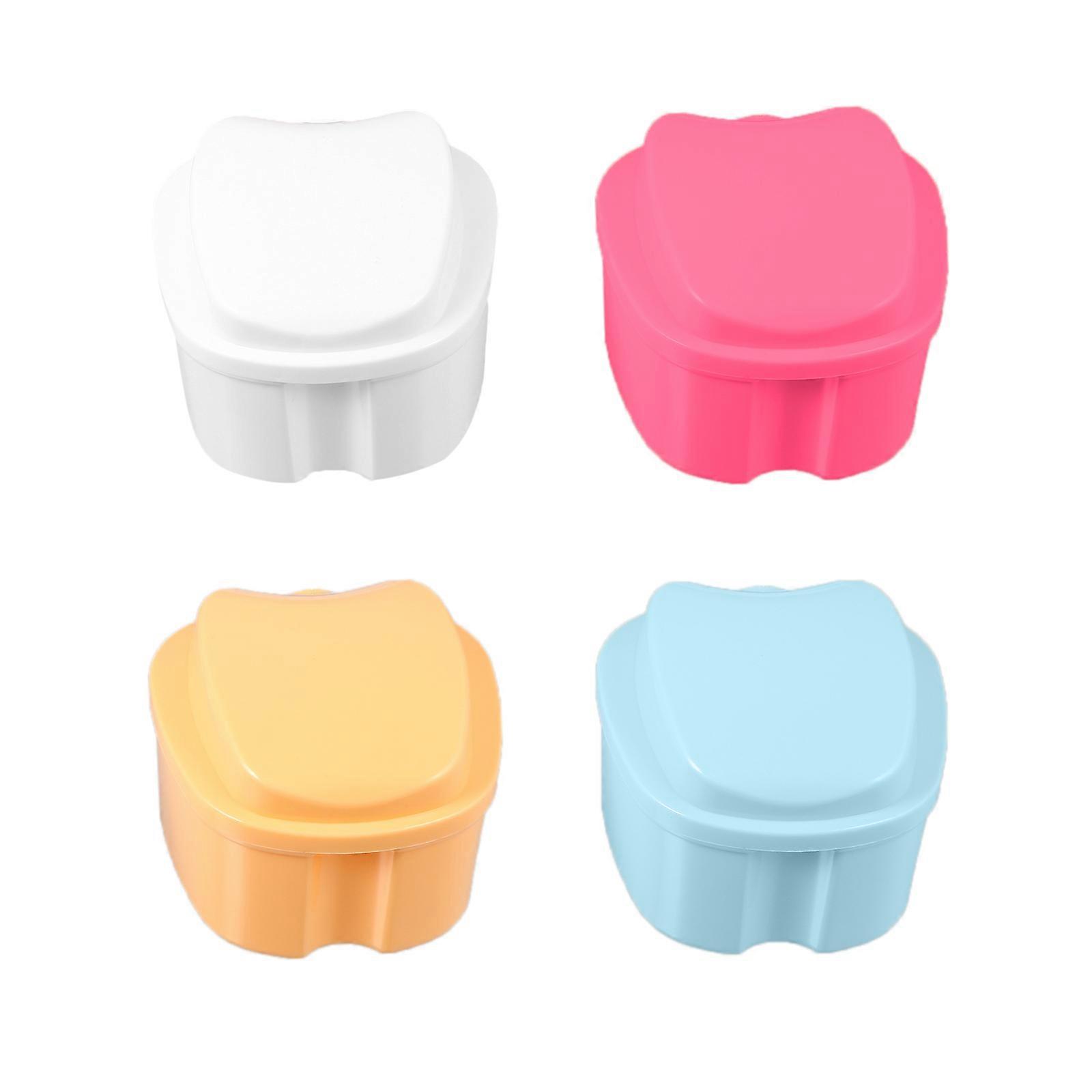 Artificial Storage Case False Storage Container Case For Travel Daily Cleaning Pink 4Pcs