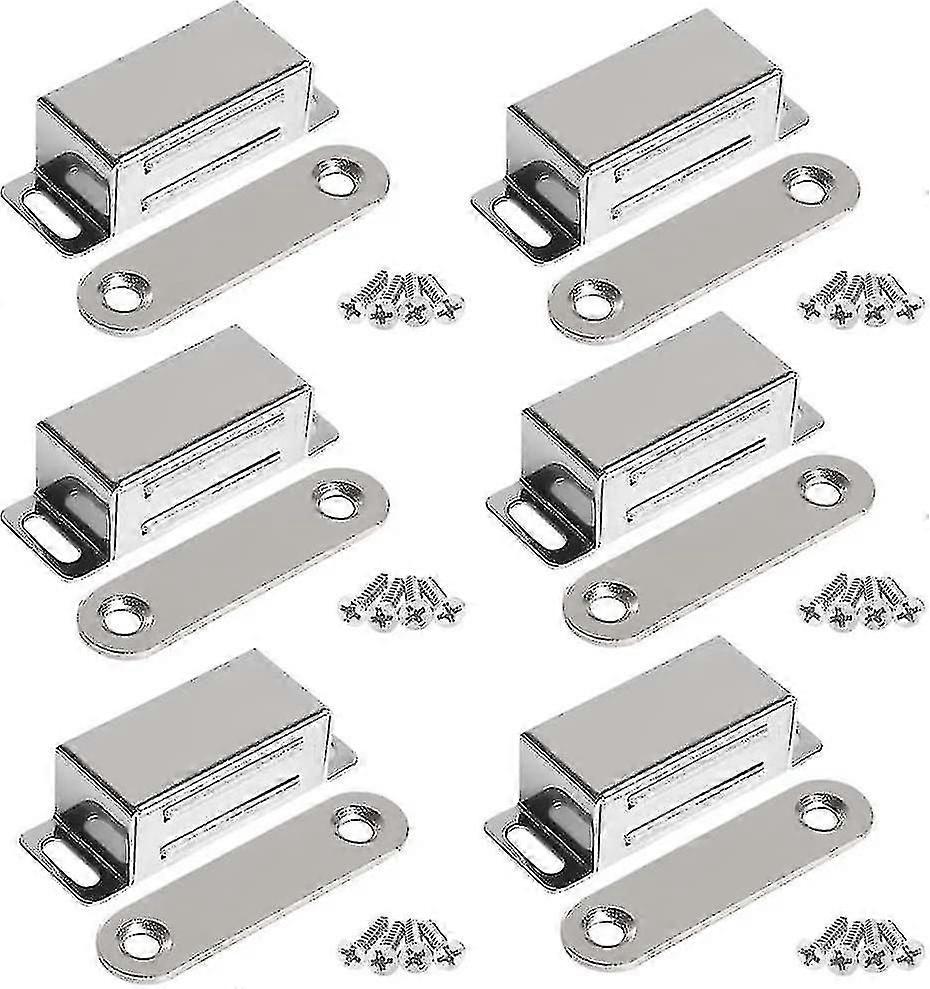 مغناطيس باب مجلس الوزراء المغناطيسي 10 كجم قوي الفولاذ المقاوم للصدأ مجلس الوزراء المغناطيس مجلس الوزراء باب المغناطيس (6 Pi