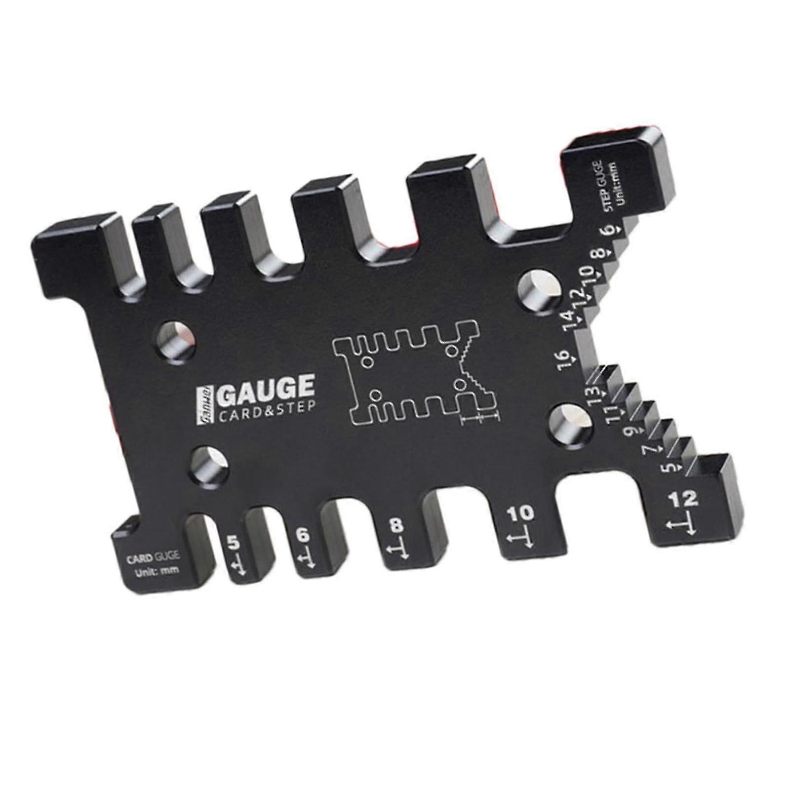 Tenon Caliper Woodworking Tenon Gauge Push Handle Backing Auxiliary Tool