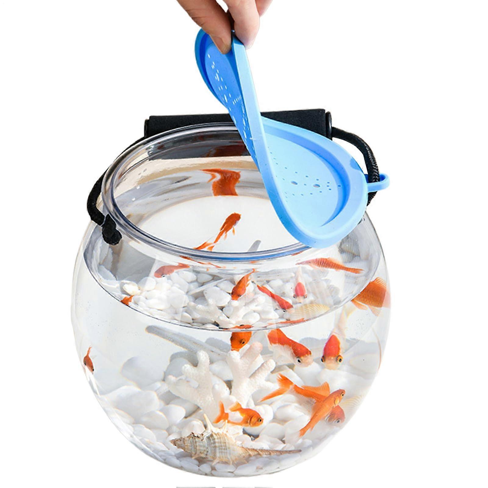 Fish container storage for fish Breathable transparent carrying container for aquariums at home outdoor desk on the go