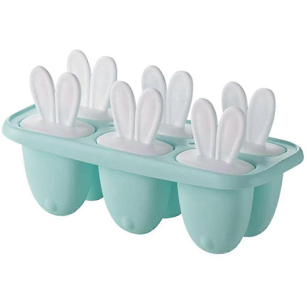 Mini Ice Pop Molds, 6 Miniature DIY Popsicle Makers for Lollipops, Baby Food and Ice Cream Tray