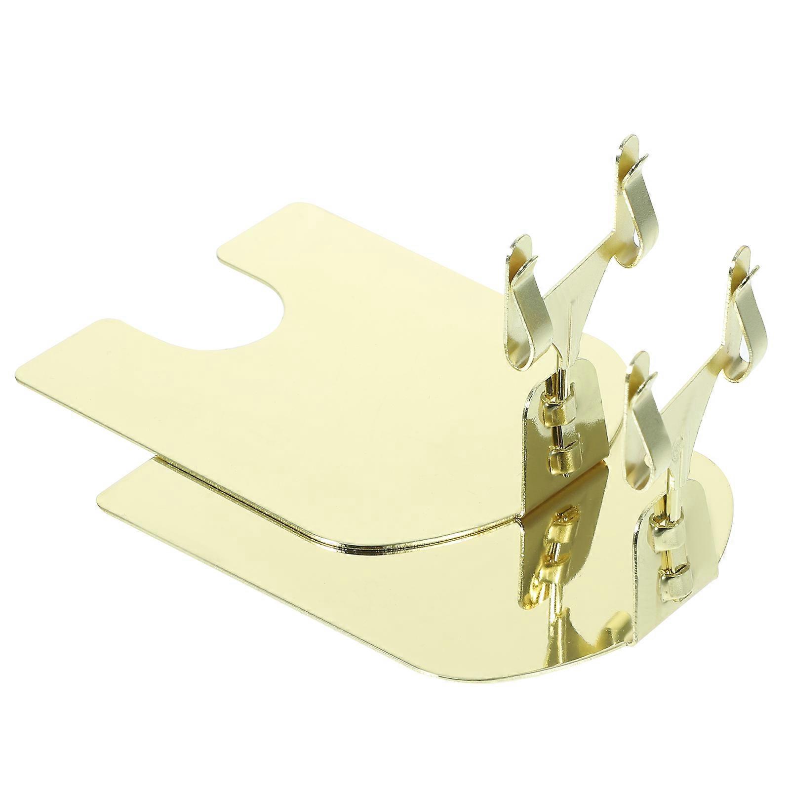 Business Card Holder Stand Metal Fork Shaped Simple Design Office Use 2Set