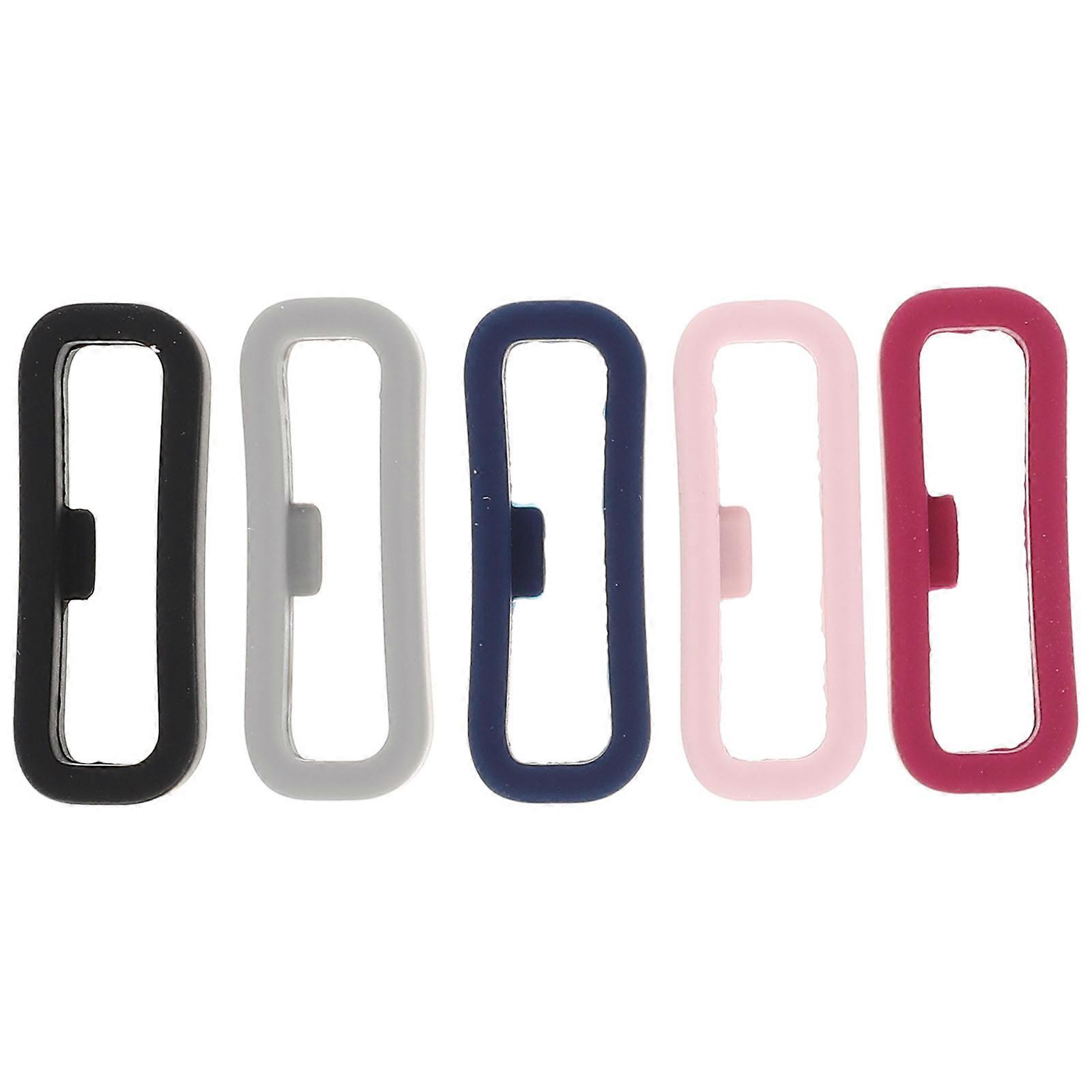 Watch Band Keepers Watch Fixing Loop Women Sports 2.4x0.8cm 10Pcs
