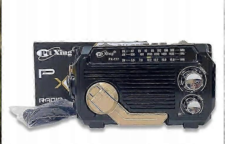 بطاريات الراديو آم ، أف ام بو شينغ Px-777 الشمسية