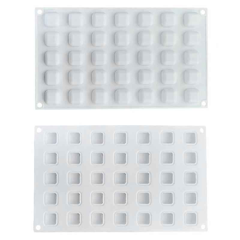 35 Grids Cube Shape Silicone Mold DIY Baking Pudding Mousse Cake Mold (BPA Free, No Certification)