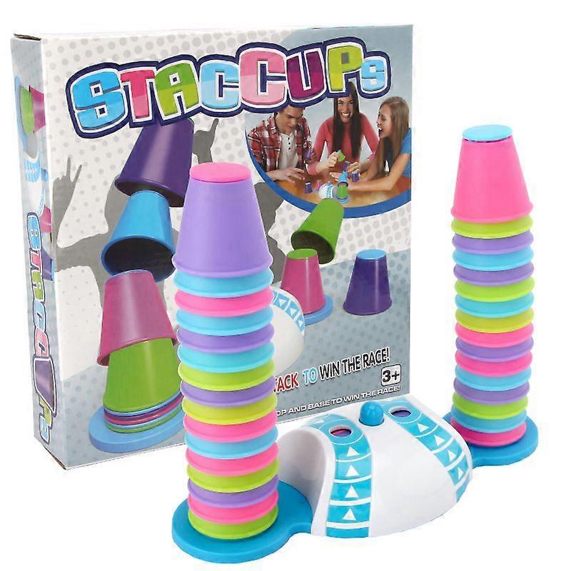 Tabletop game children's fun cup stacking party parent-child interactive stacking music educational early education hands-on brain