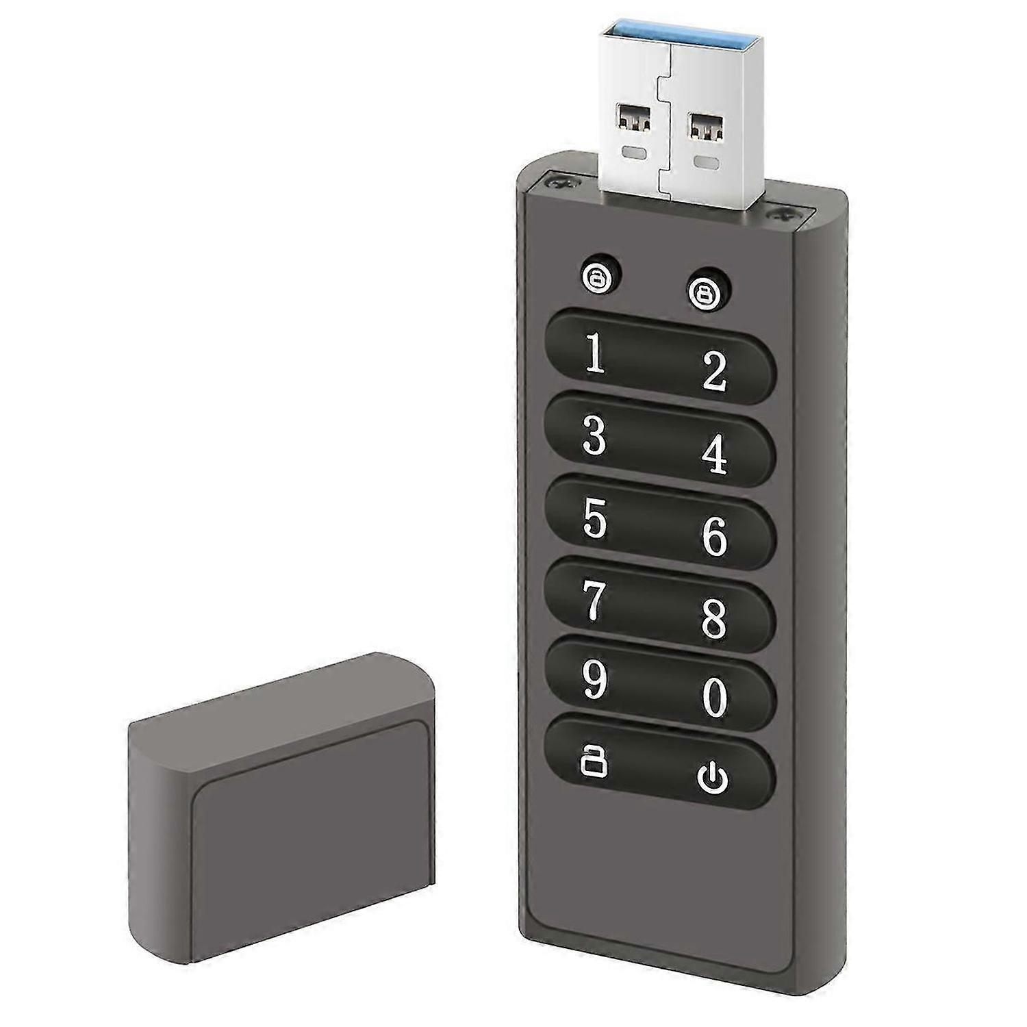 Secure USB Drive, Volkcam 32GB Encrypted USB Flash Drive Hardware Password Memory Stick with Keypad